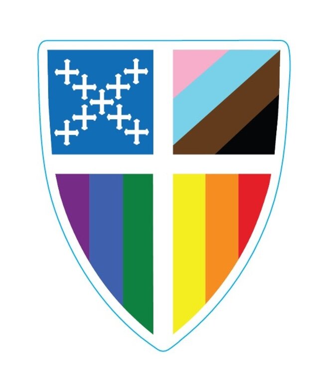 Episcopal Pride Shield Decal - Outside
