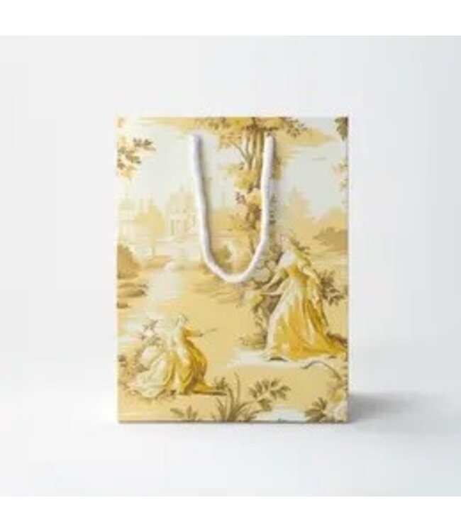 Yellow Toile Gift Bag