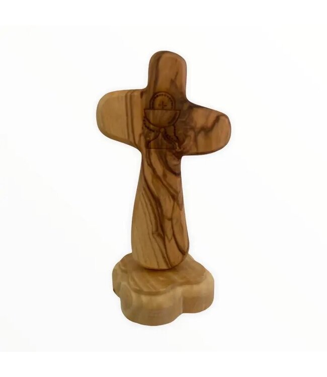 First Communion Standing Olive Wood Cross