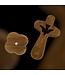 Standing Olive Wood Comfort Cross with Dove