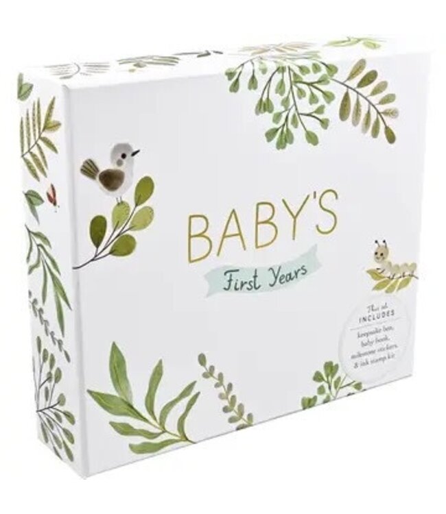 Baby's First Years: A Modern Memory Book with Keepsake Box