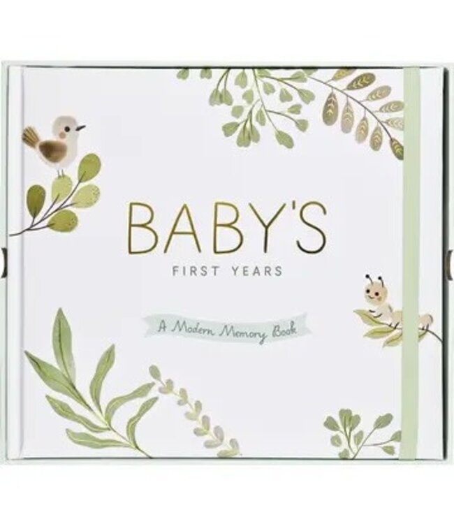 Baby's First Years: A Modern Memory Book with Keepsake Box