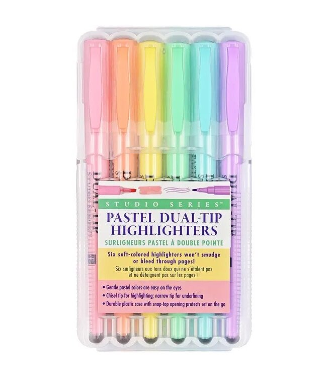 Studio Series Dual-Tip Pastel Highlighters (Set of 6)