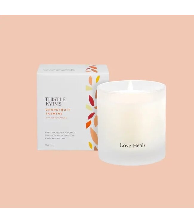 Grapefruit Jasmine Soy Candle Love Heals Collection