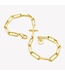 Chain Breaker Cross Bracelet - Yellow Gold Vermeil 7.5"