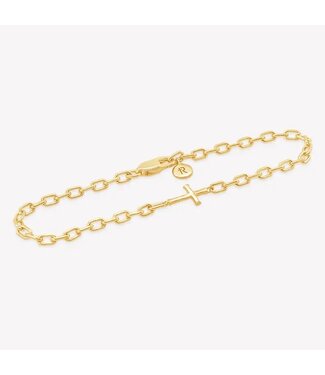 Mini Chain Breaker Cross Bracelet 7.5"