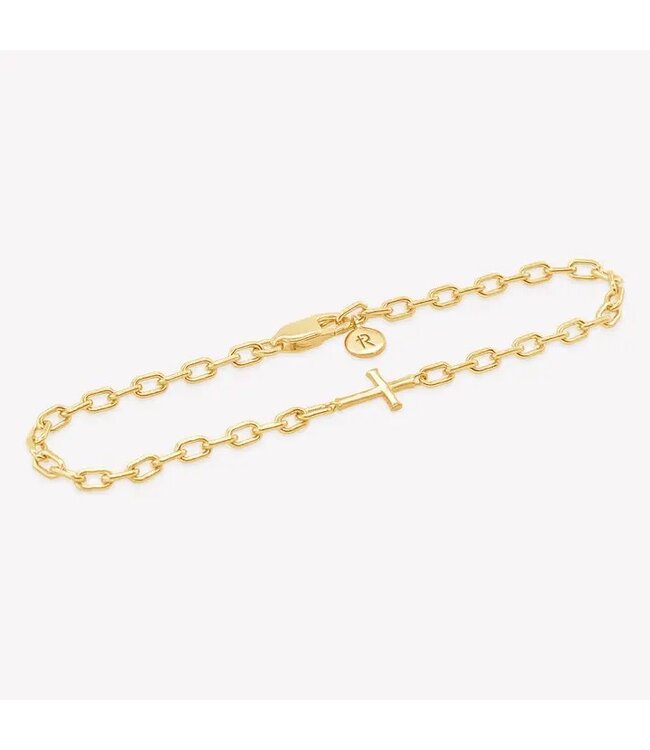 Mini Chain Breaker Cross Bracelet 7.5"