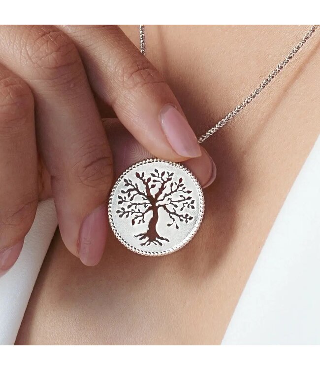 Olive Tree Necklace - Sterling Silver
