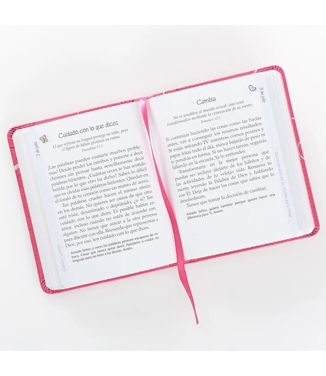 Devocional Un Min. Niñas Símil Cuero