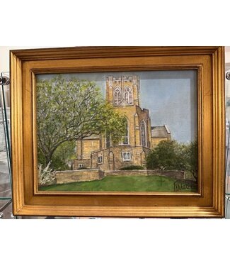 Spring At St. Philip Cathedral - 12X16 Oil On Canvas Framed
