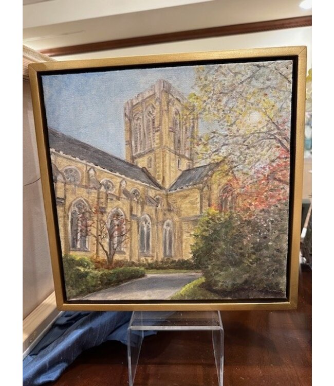 Sunny Cathedral - 12X12 Oil On Canvas Framed