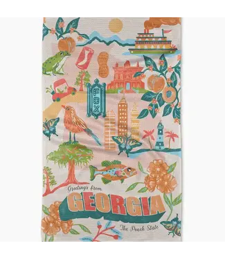 Greetings from Georgia Tea Towel