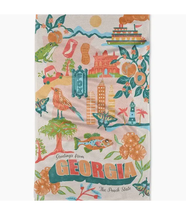 Greetings from Georgia Tea Towel