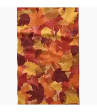 Watercolor Fallen Leaves Tea Towel