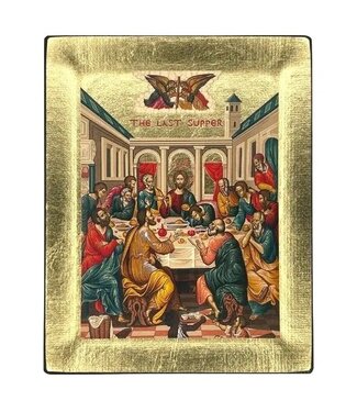 The Last Supper Silk Screen Icon 3.9 x 0.6 x 5.1"