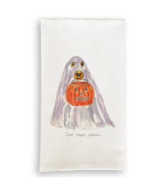 Just Treats Please Ghost Tea Towel