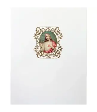 Jesus Sacred Heart Religious Card