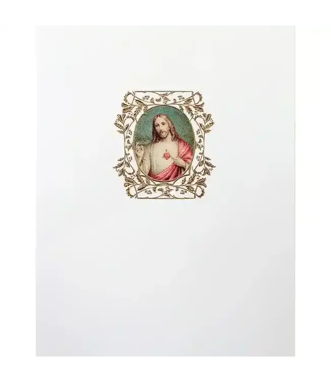 Jesus Sacred Heart Religious Card