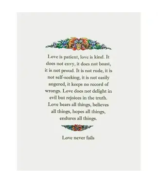 Love Is Patient Card