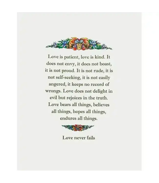 Love Is Patient Card