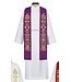 Hagia Sophia  Stole - Purple with Gold Embroidery