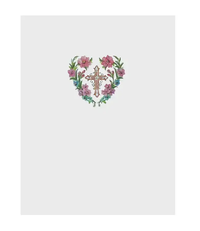 Cross in Flower Heart