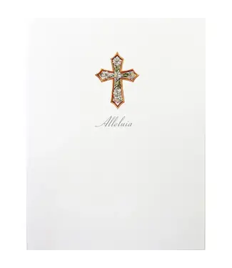 Alleluia Cross Card