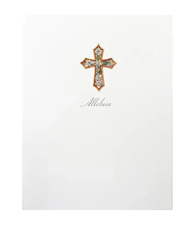 Alleluia Cross Card