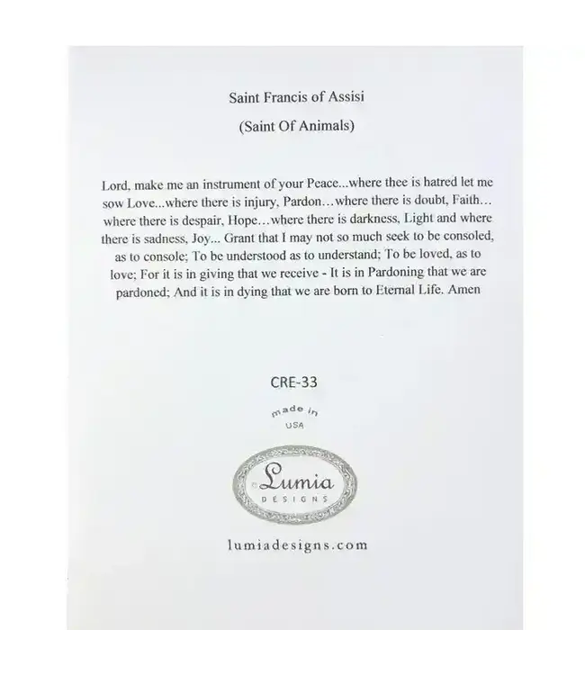 Saint Francis Card