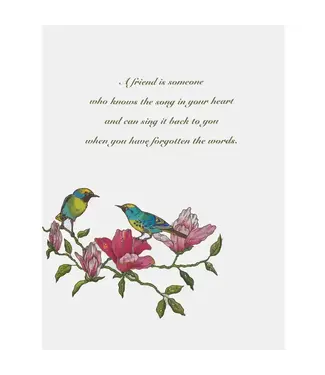 Friendship Bird Song Card