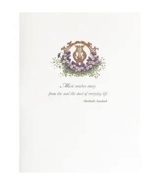 Music Lyre Card