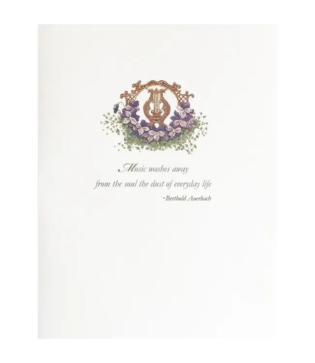 Music Lyre Card