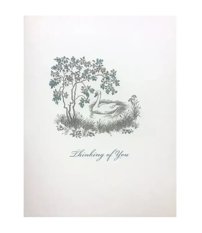 Swan Thinking of You Card
