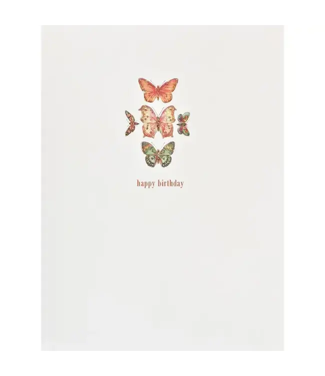Butterflies Birthday Card
