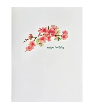 Cherry Blossom Birthday Card