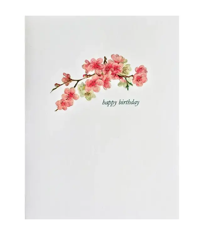 Cherry Blossom Birthday Card