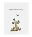 Birdbath Belated Birthday Card