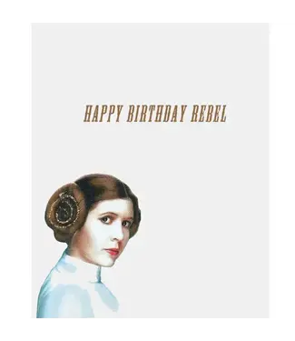 Princess Leia Birthday Card