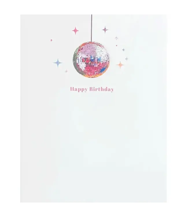 Disco Ball Birthday Card