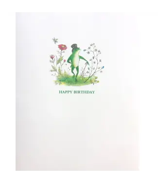 Frog Top Hat Birthday Card