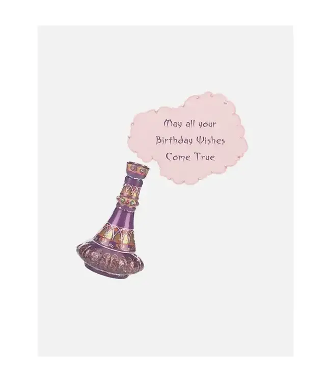 Genie Bottle Birthday Card
