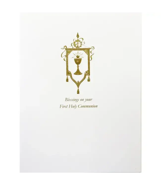 First Communion Religious Card