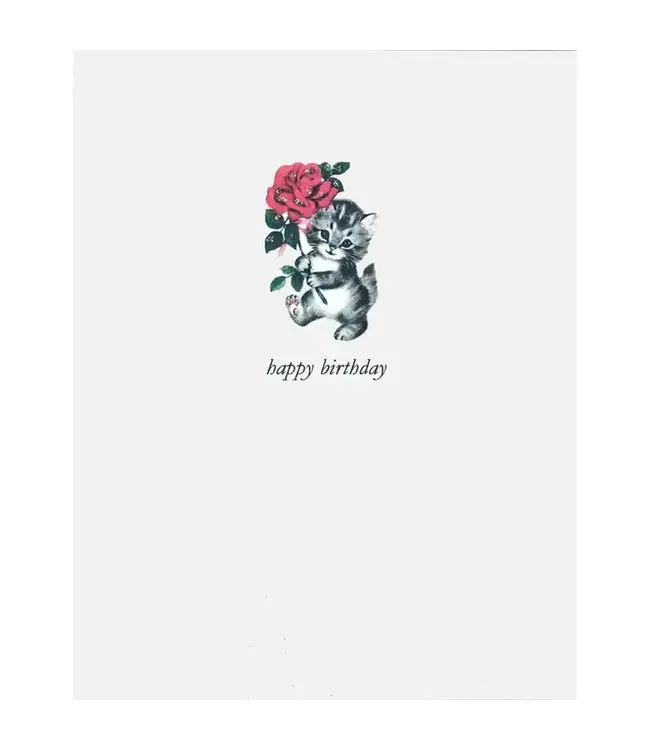 Kitty Rose Birthday Card