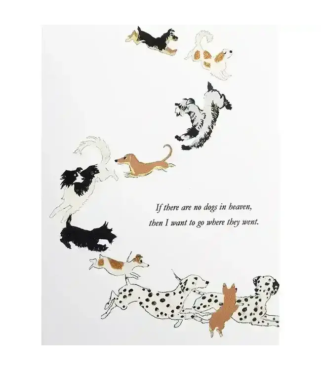 Dog Heaven Sympathy Card