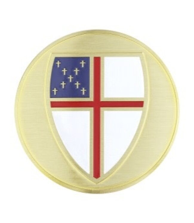 2 Inch Episcopal Shield Emblem Adhesive Medallion