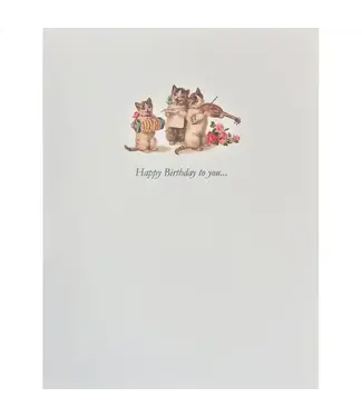 Cat Trio Birthday Card