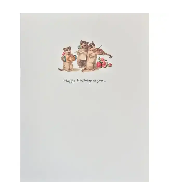 Cat Trio Birthday Card