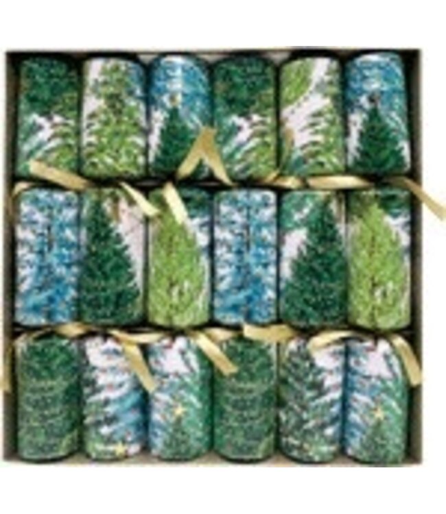 Christmas Trees With Lights Christmas Crackers-12 Inch Long/6