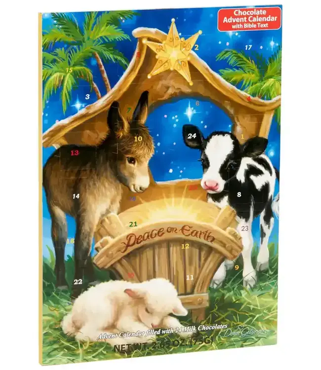 Peace on Earth Chocolate Advent Calendar