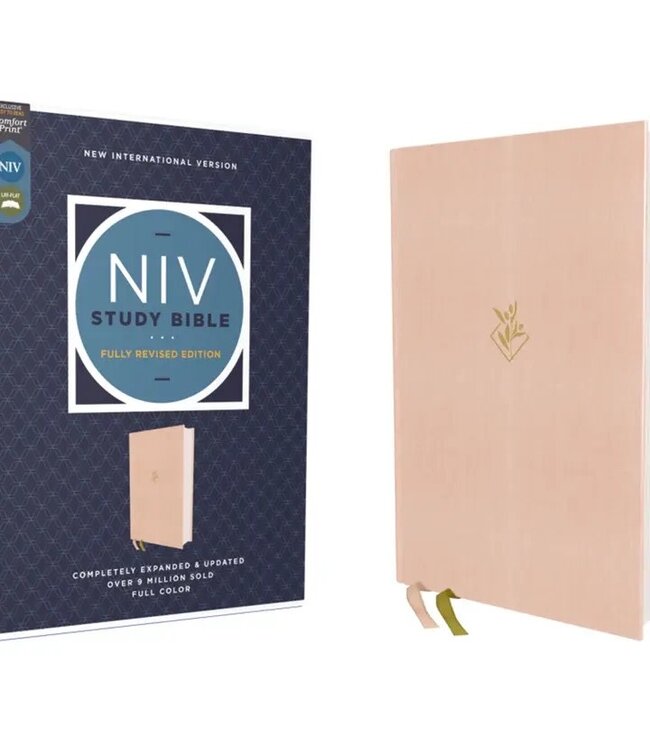 Niv Study Bible Fully Revised Edition Cloth Over Board, Pink